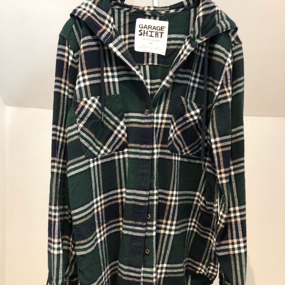 Hooded flannel